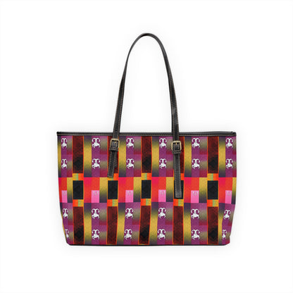 Leather Shoulder Bag, Capricorn, Zodiac v2, Shapes Pattern