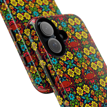 Tough Cases, Cancer, Zodiac v2, Flower Pattern