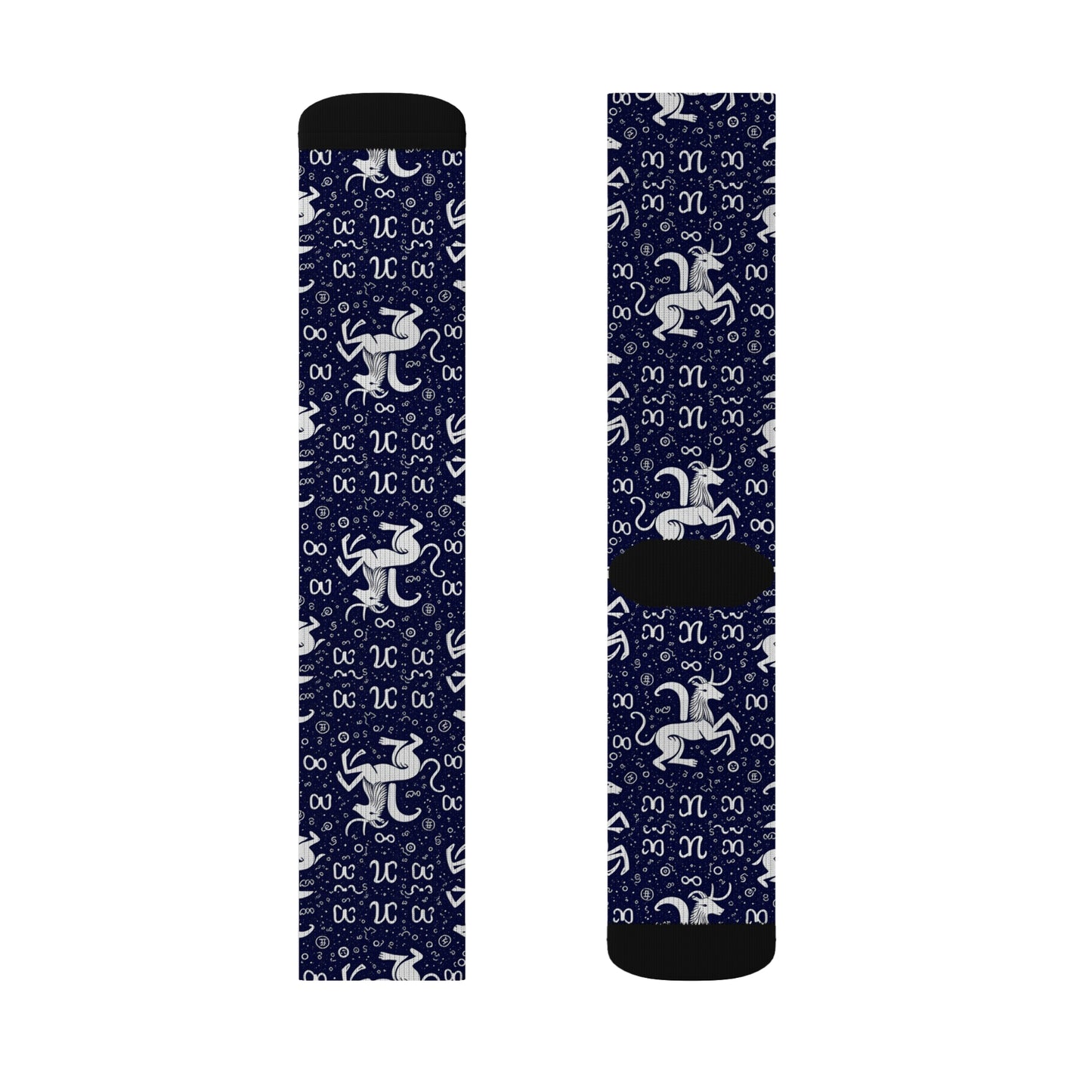Sublimation Socks, Aquarius, Zodiac, Pattern