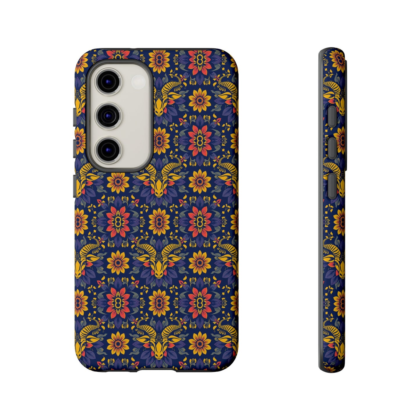 Tough Cases, Taurus, Zodiac v3, Flower Pattern
