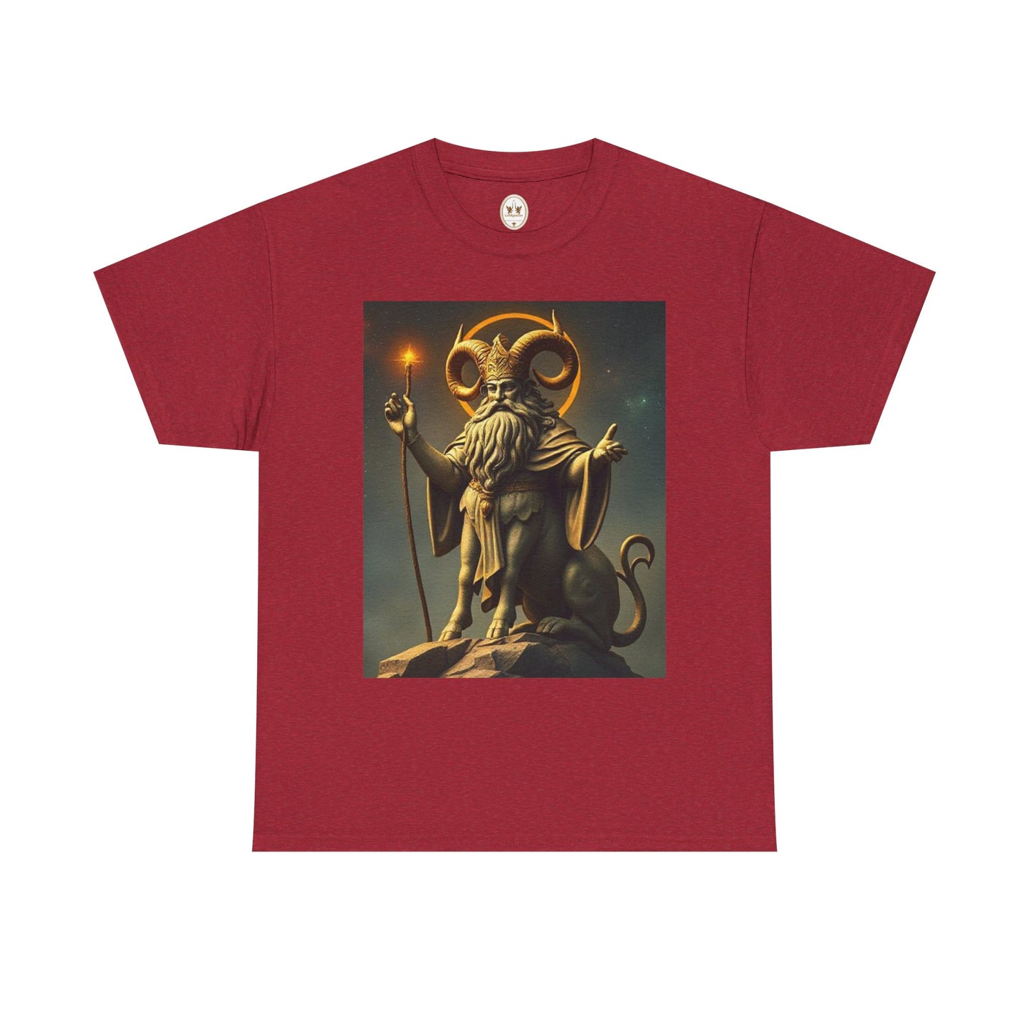 Unisex Heavy Cotton T-Shirt, Taurus God, Zodiac Design