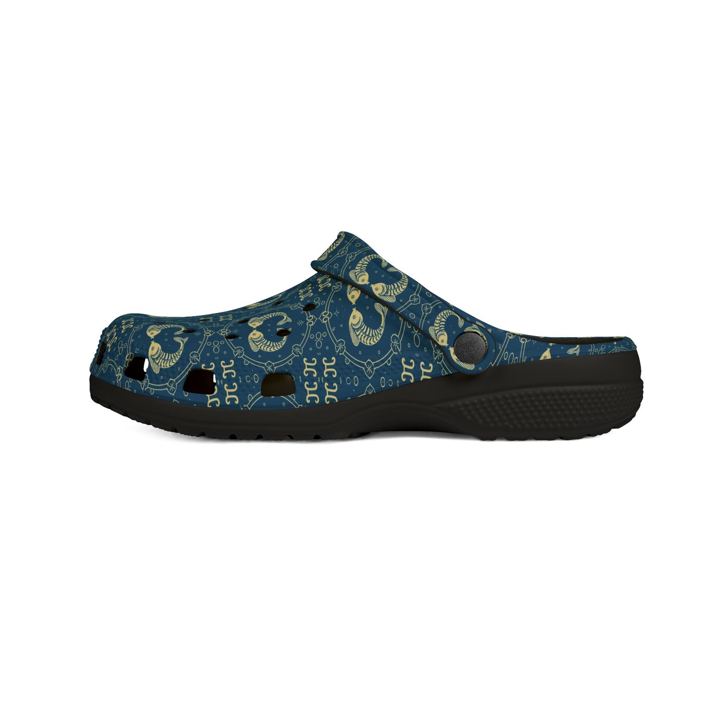 EVA Foam Rubber Shoes, (AOP), Pisces, Zodiac v4, Pattern