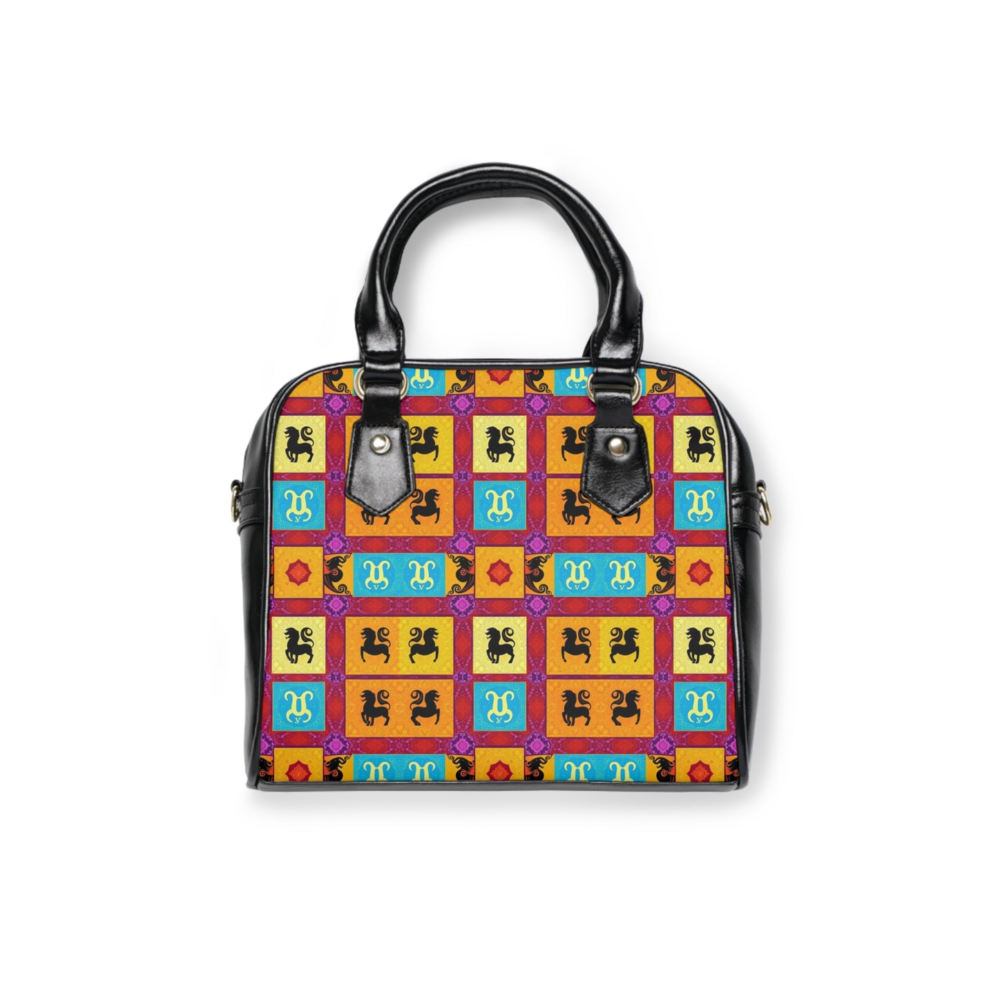 Shoulder Handbag, Virgo, Zodiac, Shapes Pattern