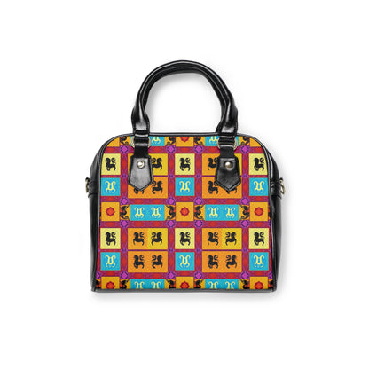 Shoulder Handbag, Virgo, Zodiac, Shapes Pattern
