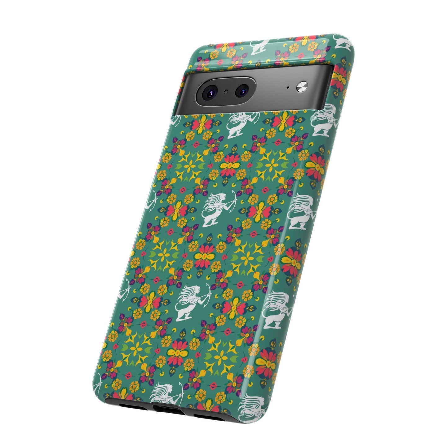 Tough Cases, Sagittarius, Zodiac, Flower Pattern