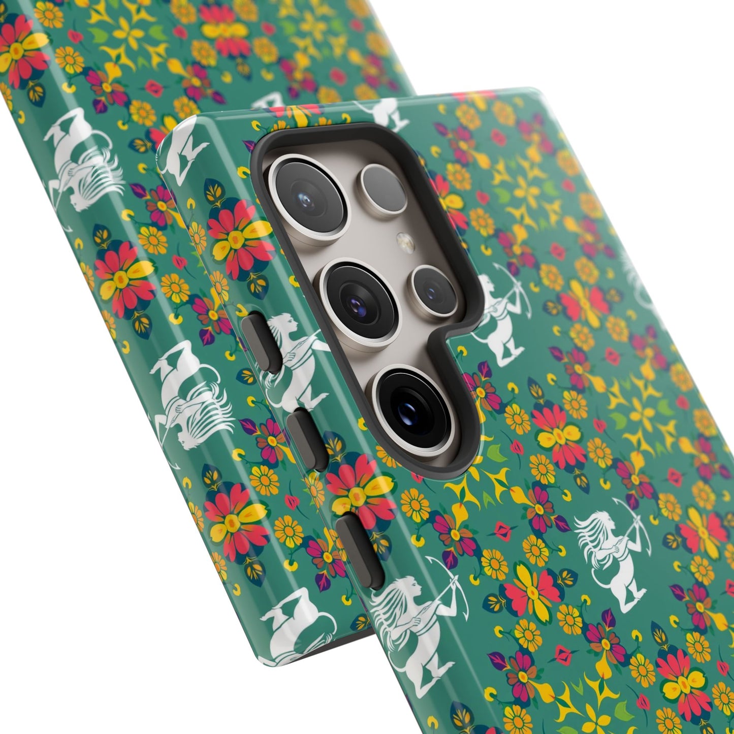 Tough Cases, Sagittarius, Zodiac, Flower Pattern