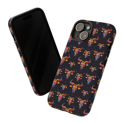 Tough Cases, Taurus, Zodiac, Metal Pattern