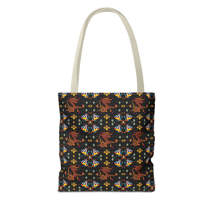 Tote Bag (AOP), Virgo, Zodiac, Jewel Pattern