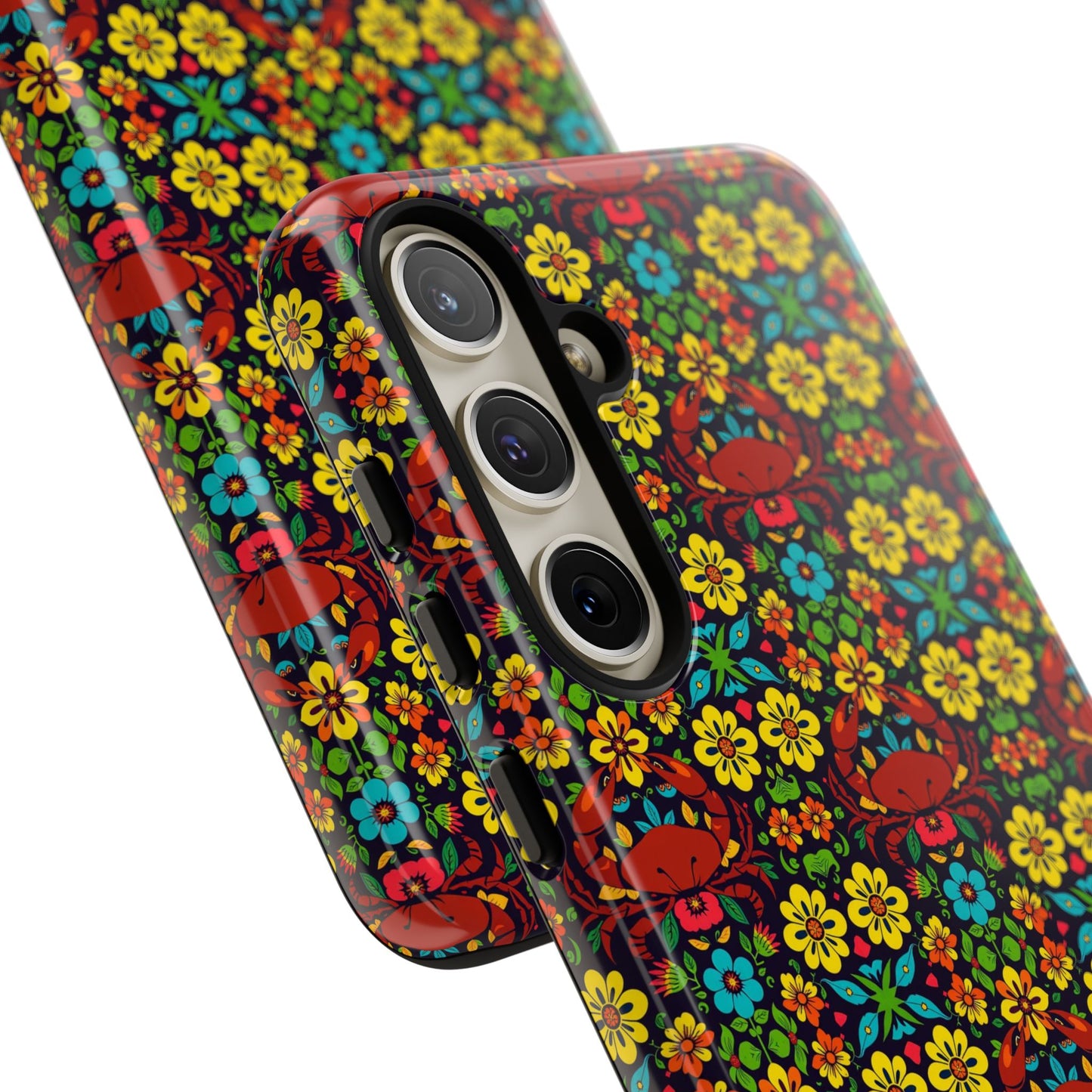 Tough Cases, Cancer, Zodiac v2, Flower Pattern