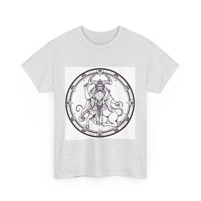 Unisex Heavy Cotton T-Shirt, Bull Centaur v1, Taurus Zodiac Design