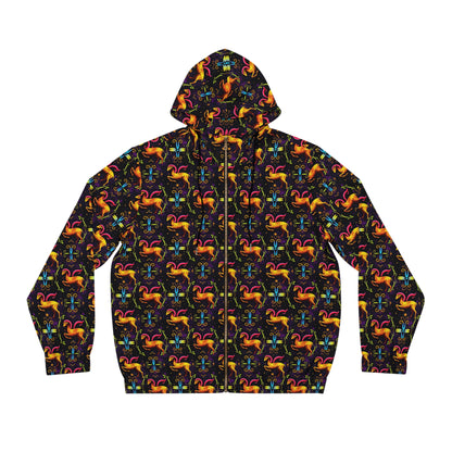 Full-Zip Hoodie (AOP), Aries, Zodiac, Pattern