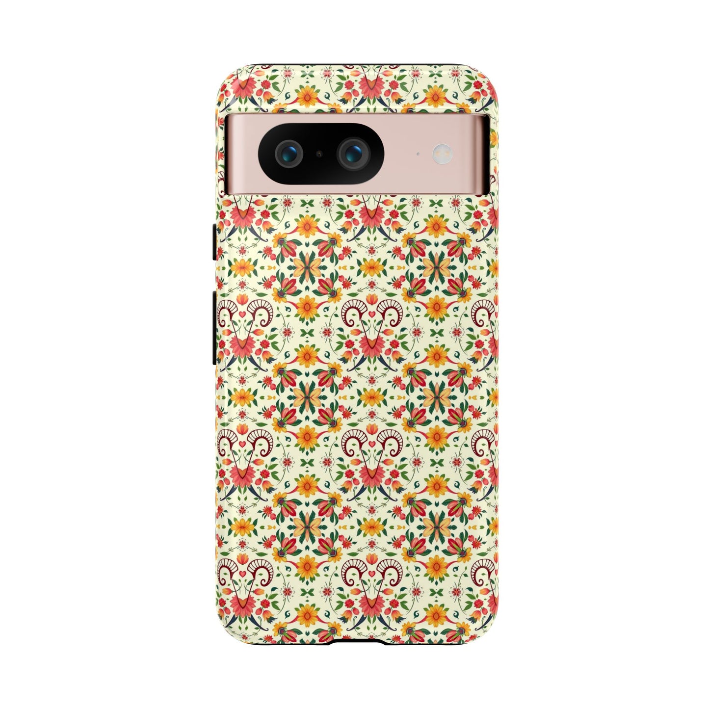 Tough Cases, Aries, Zodiac, Flower Pattern