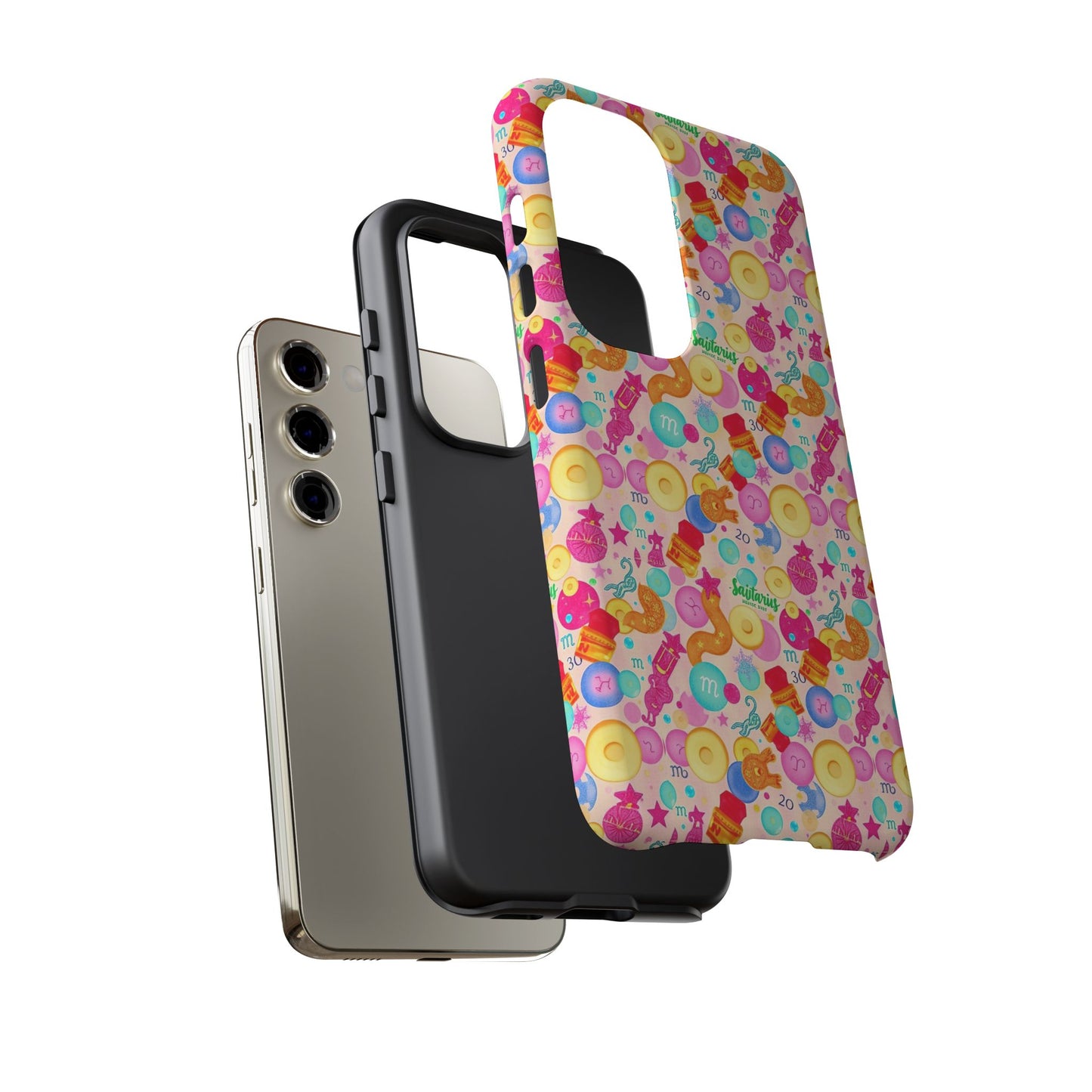 Tough Cases, Sagittarius, Zodiac v2, Bubble Pattern