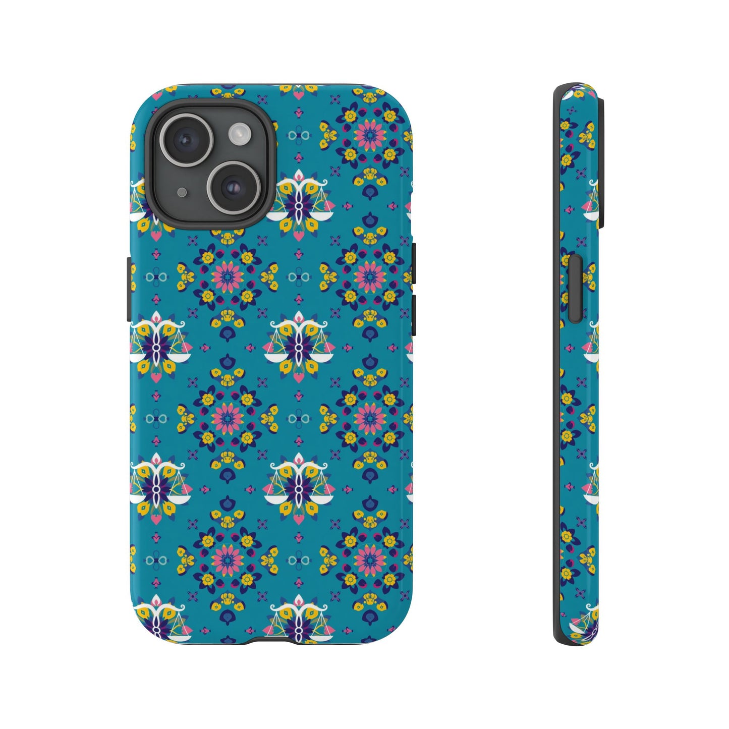 Tough Cases, Libra, Zodiac v2, Flower Pattern