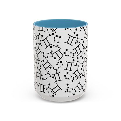 Accent Coffee Mug with the Gemini sign (11, 15oz)