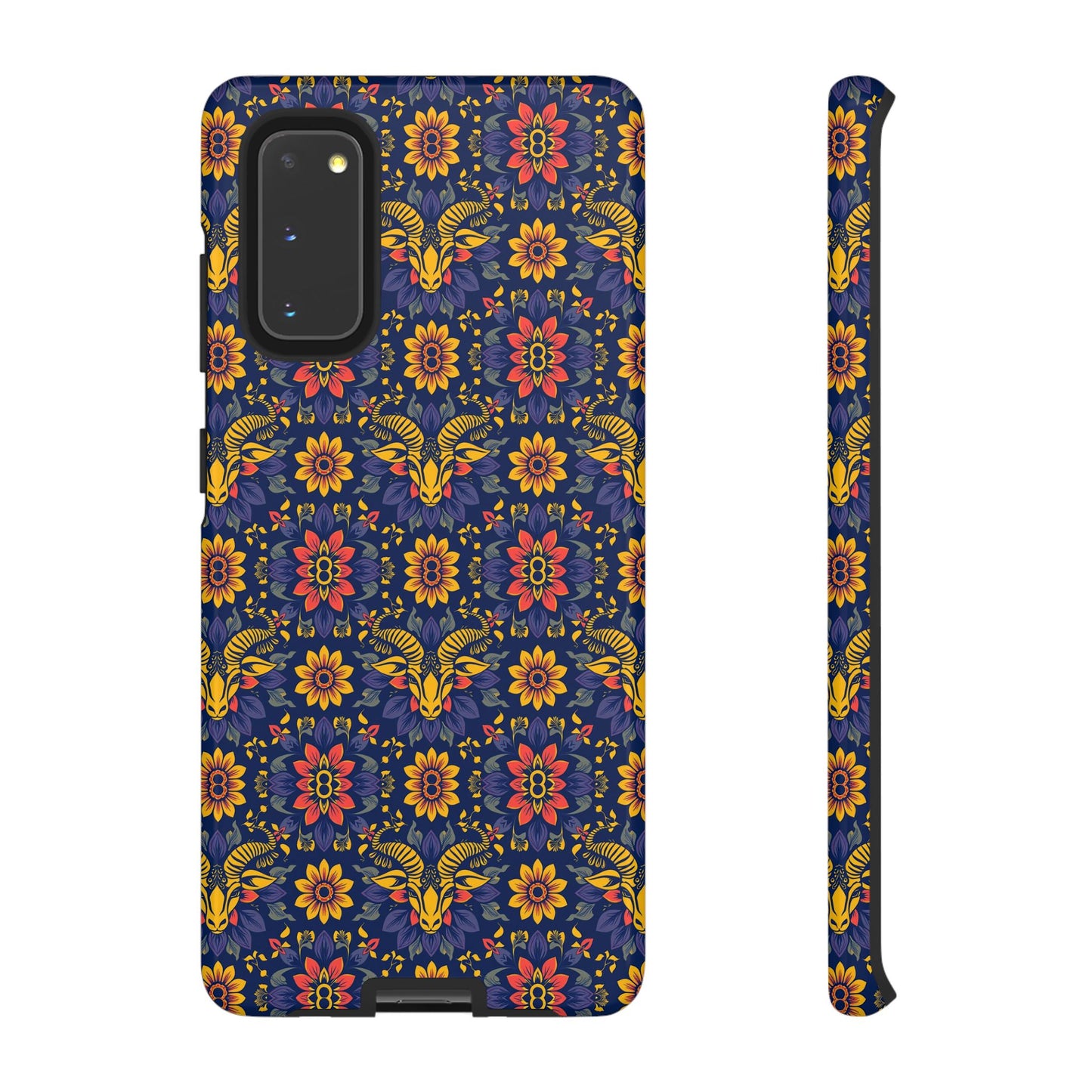 Tough Cases, Taurus, Zodiac v3, Flower Pattern