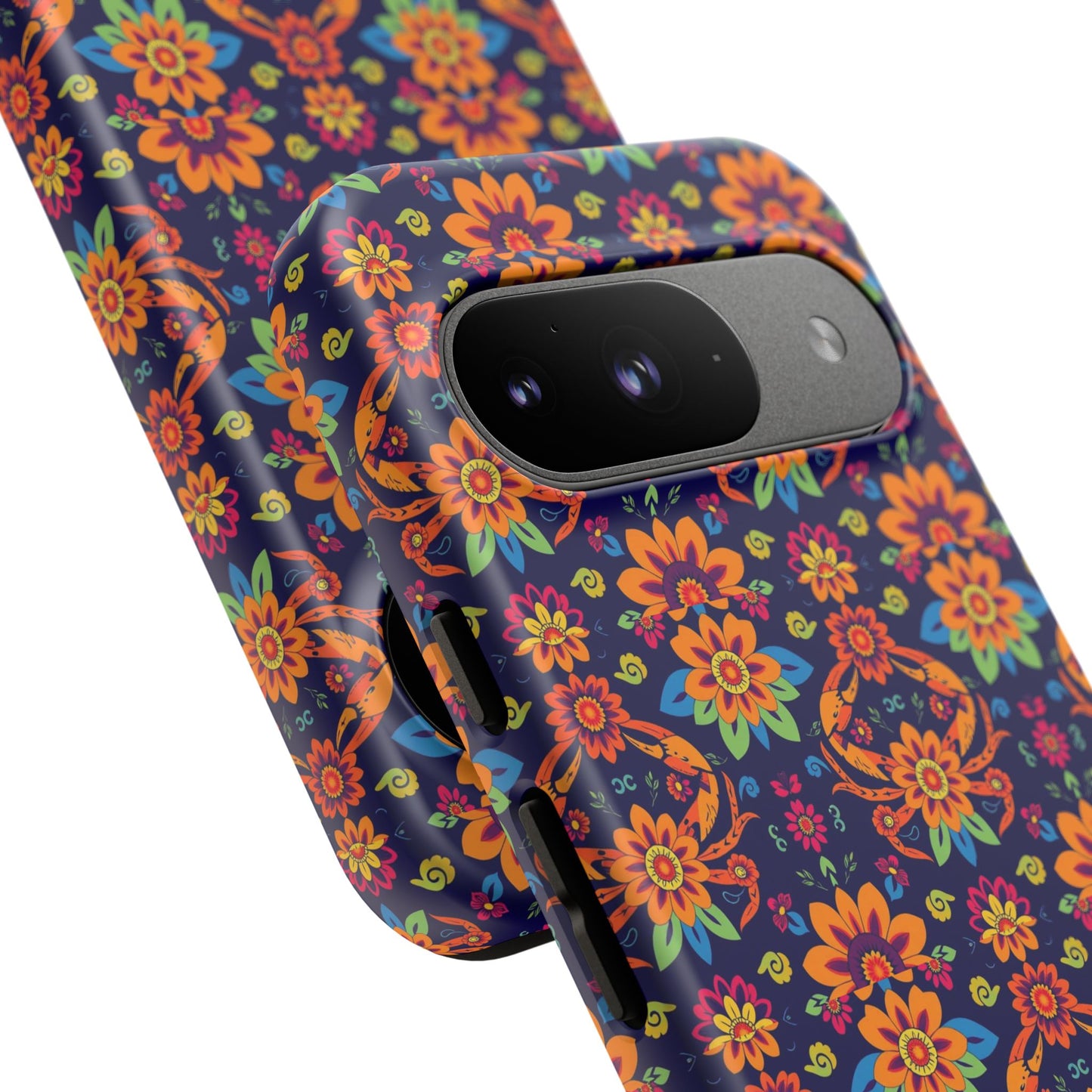 Tough Cases, Cancer, Zodiac, Flower Pattern