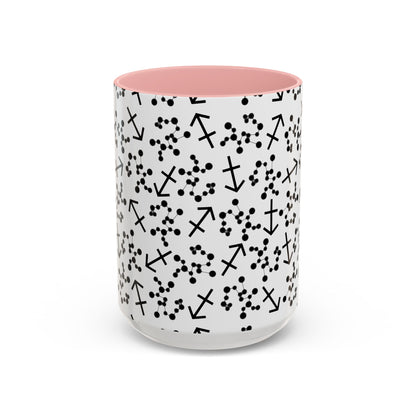Accent Coffee Mug with the Sagittarius sign (11, 15oz)