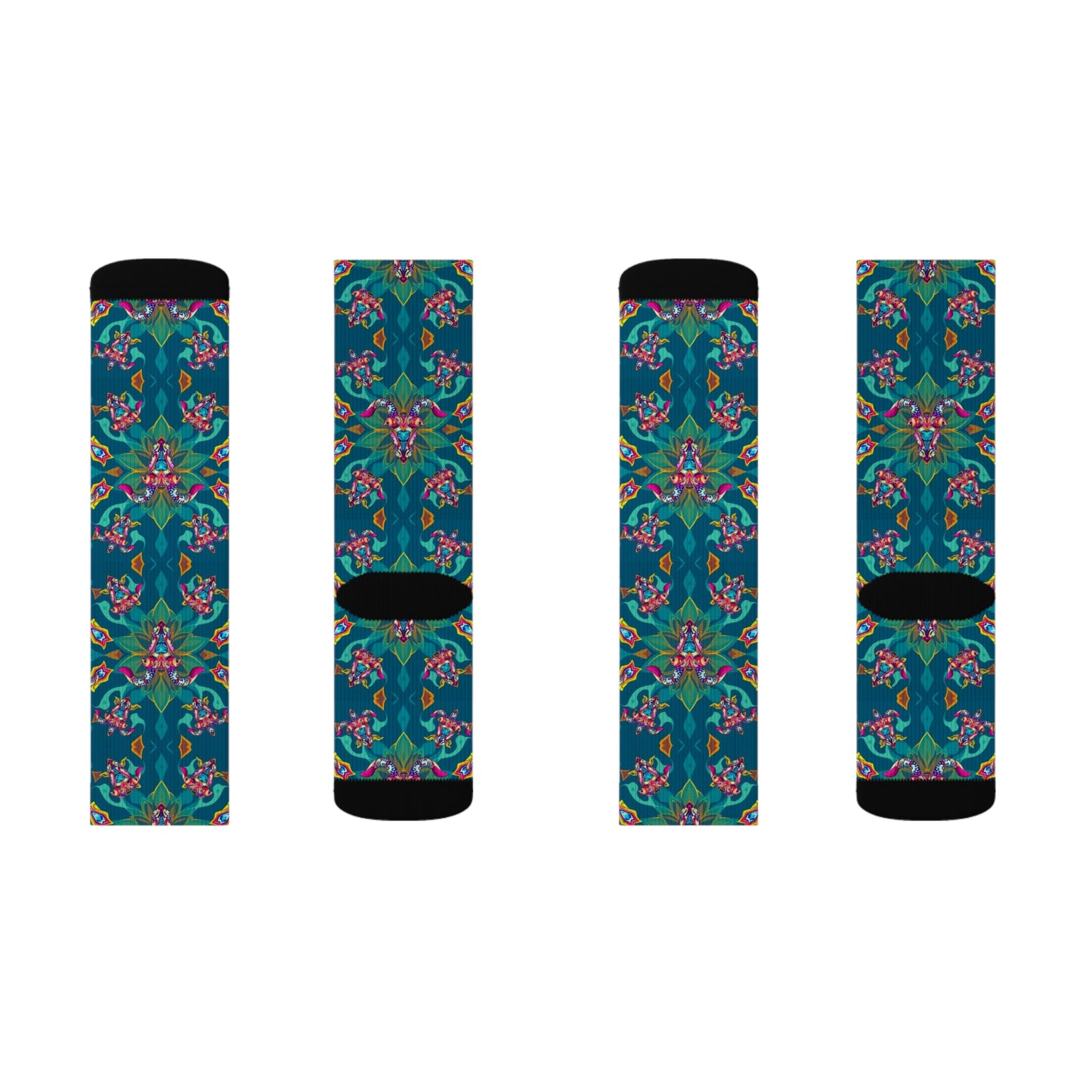 Sublimation Socks, Taurus, Zodiac v2, Jewel Pattern