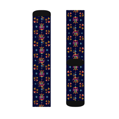 Sublimation Socks, Aquarius, Zodiac, Jewel Pattern