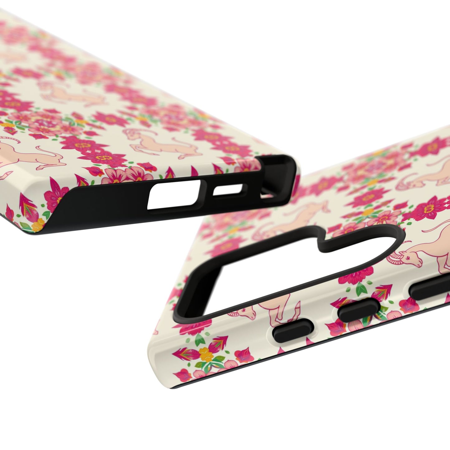Tough Cases, Capricorn, Zodiac v3, Flower Pattern