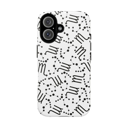 Tough Cases with the Scorpio Zodiac sign for iPhone, Samsung Galaxy, and Google Pixel devices
