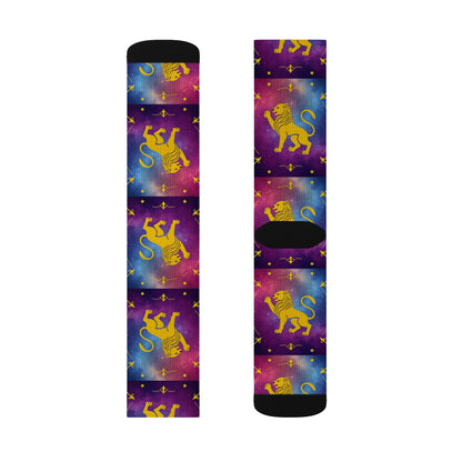 Sublimation Socks, Leo, Zodiac v3, Pattern