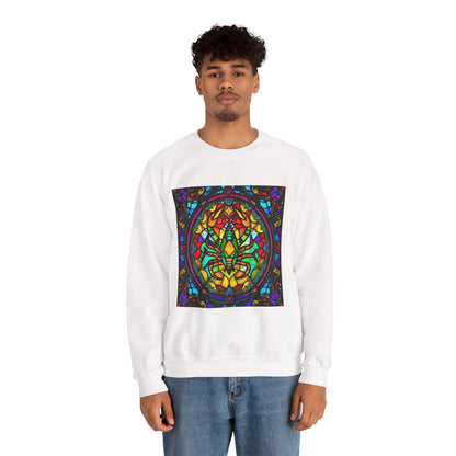 Unisex Heavy Blend™ Crewneck Sweatshirt, Glass 1, Scorpio Zodiac Design
