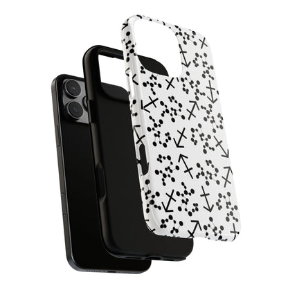Tough Cases with the Sagittarius Zodiac sign for iPhone, Samsung Galaxy, and Google Pixel devices