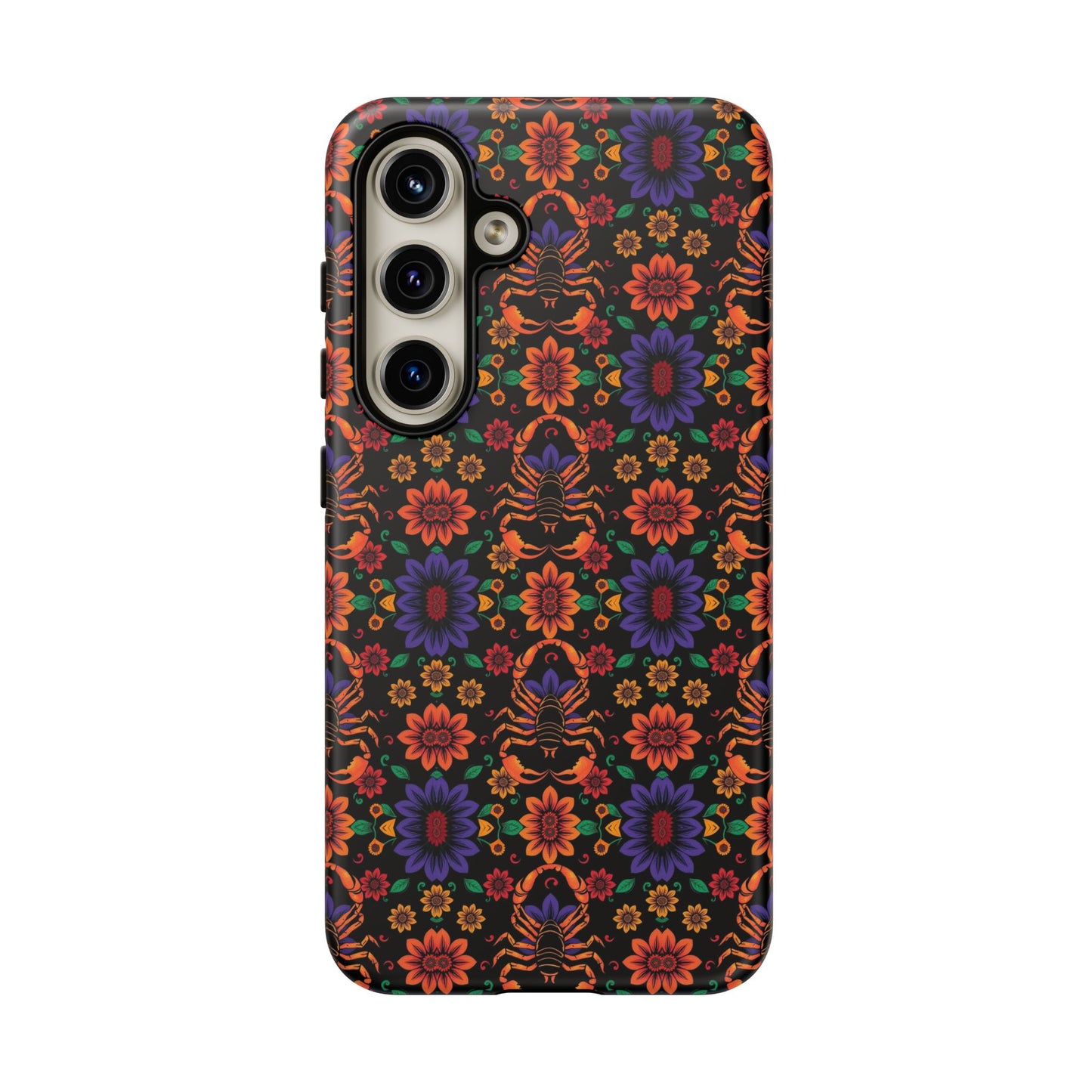 Tough Cases, Scorpio, Zodiac, Flower Pattern