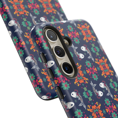 Tough Cases, Pisces, Zodiac, Flower Pattern