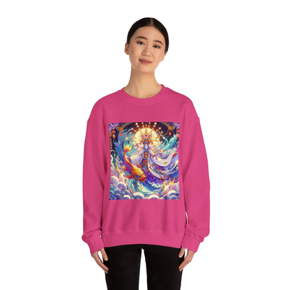 Unisex Heavy Blend™ Crewneck Sweatshirt, Anime Pisces King, Zodiac Design