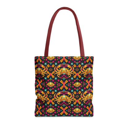 Tote Bag (AOP), Cancer, Zodiac v1, Jewel Pattern