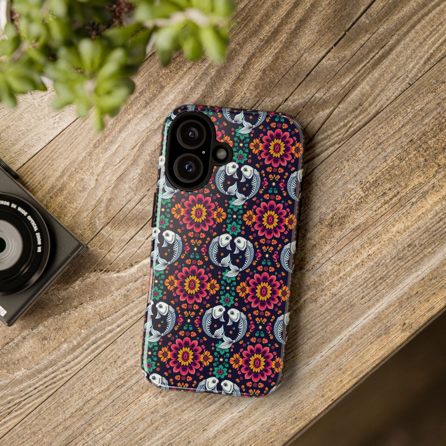 Tough Cases, Pisces, Zodiac v4, Flower Pattern