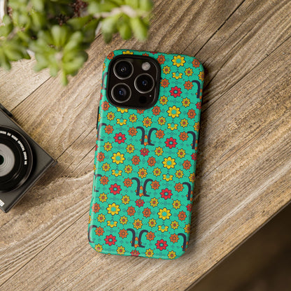 Tough Cases, Aquarius, Zodiac v2, Flower Pattern