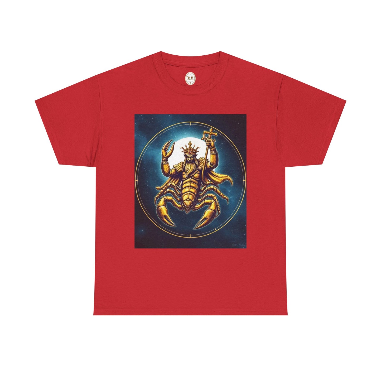 Unisex Heavy Cotton T-Shirt, Moon, Scorpio Zodiac Design