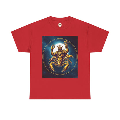 Unisex Heavy Cotton T-Shirt, Moon, Scorpio Zodiac Design