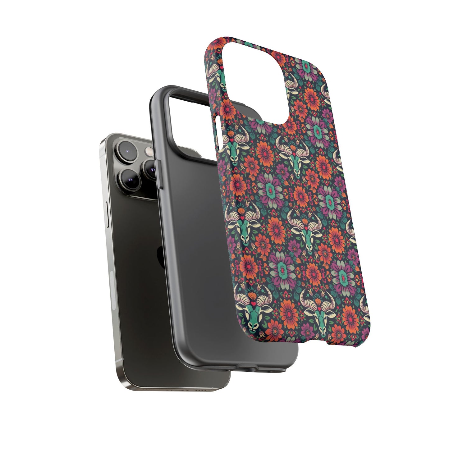 Tough Cases, Taurus, Zodiac v4, Flower Pattern