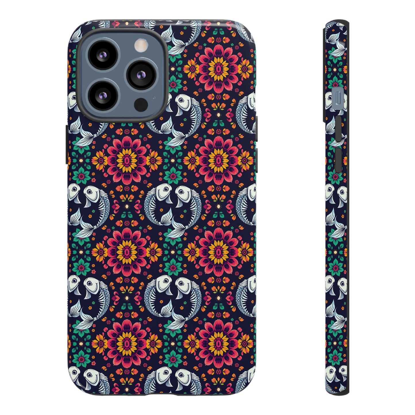 Tough Cases, Pisces, Zodiac v4, Flower Pattern