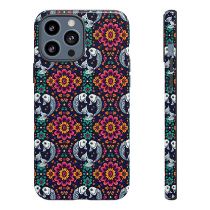 Tough Cases, Pisces, Zodiac v4, Flower Pattern