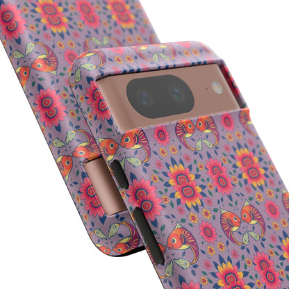 Tough Cases, Pisces, Zodiac v3, Flower Pattern