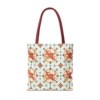 Tote Bag (AOP), Aquarius, Zodiac v1, Jewel Pattern