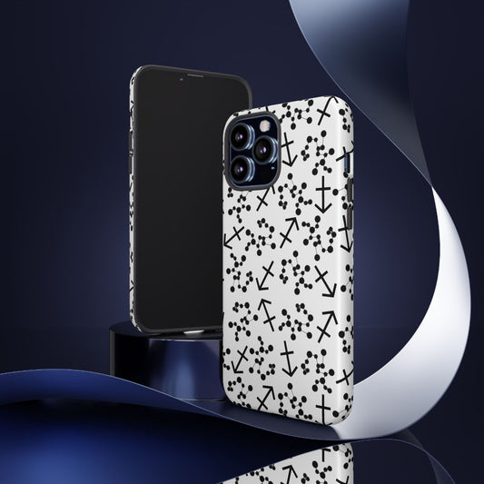 Tough Cases with the Sagittarius Zodiac sign for iPhone, Samsung Galaxy, and Google Pixel devices
