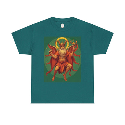 Unisex Heavy Cotton T-Shirt, Aries God, Zodiac Design