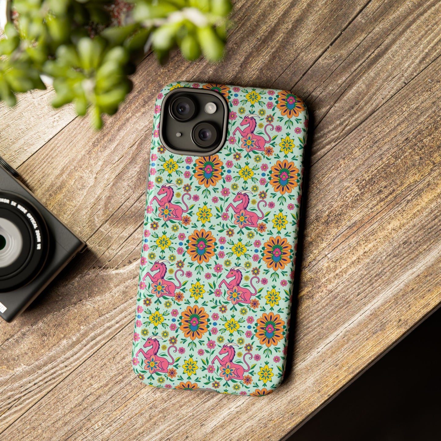 Tough Cases, Aquarius, Zodiac, Flower Pattern