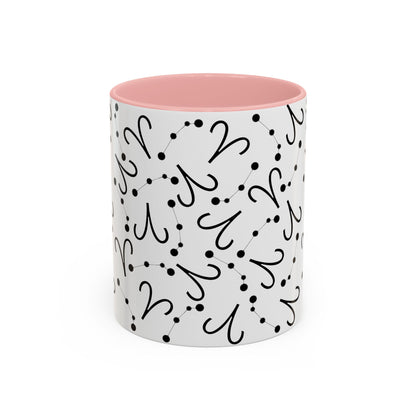Accent Coffee Mug with the Aries sign (11, 15oz)