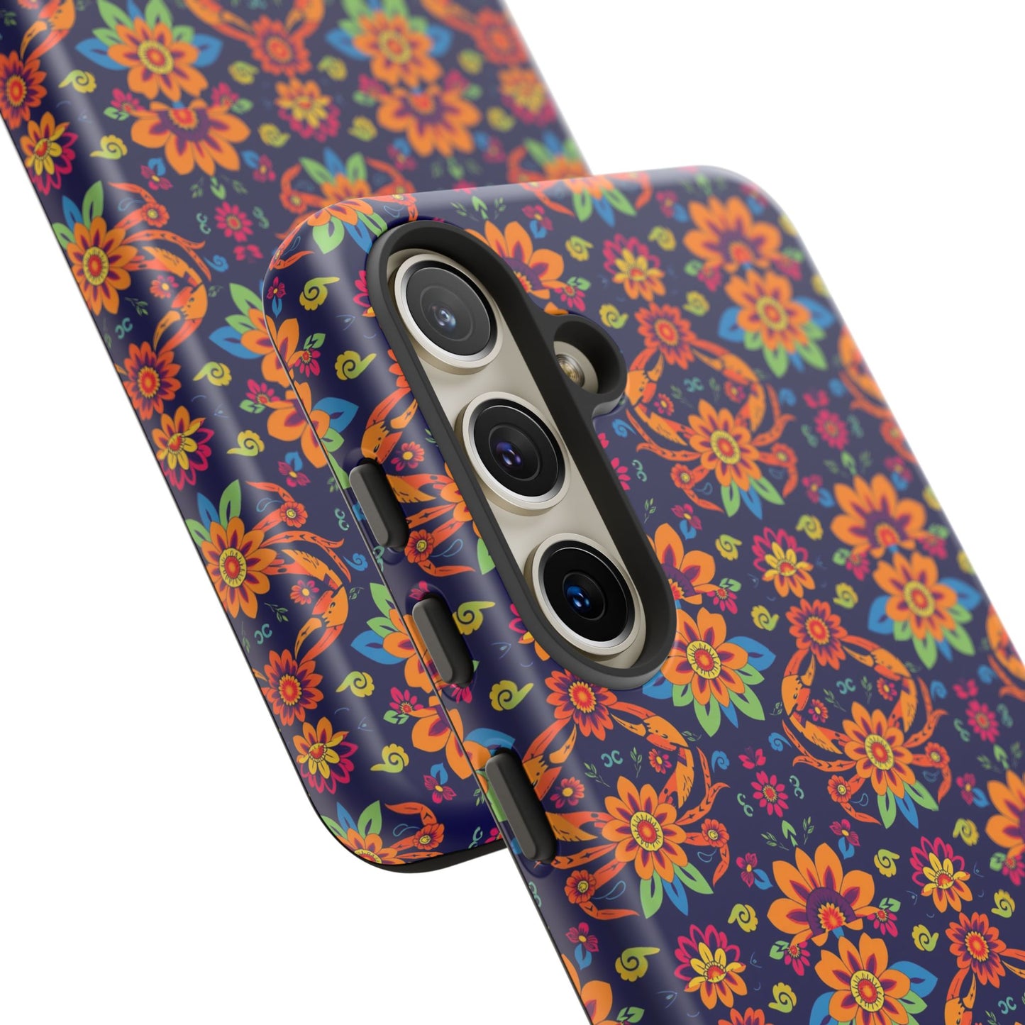 Tough Cases, Cancer, Zodiac, Flower Pattern
