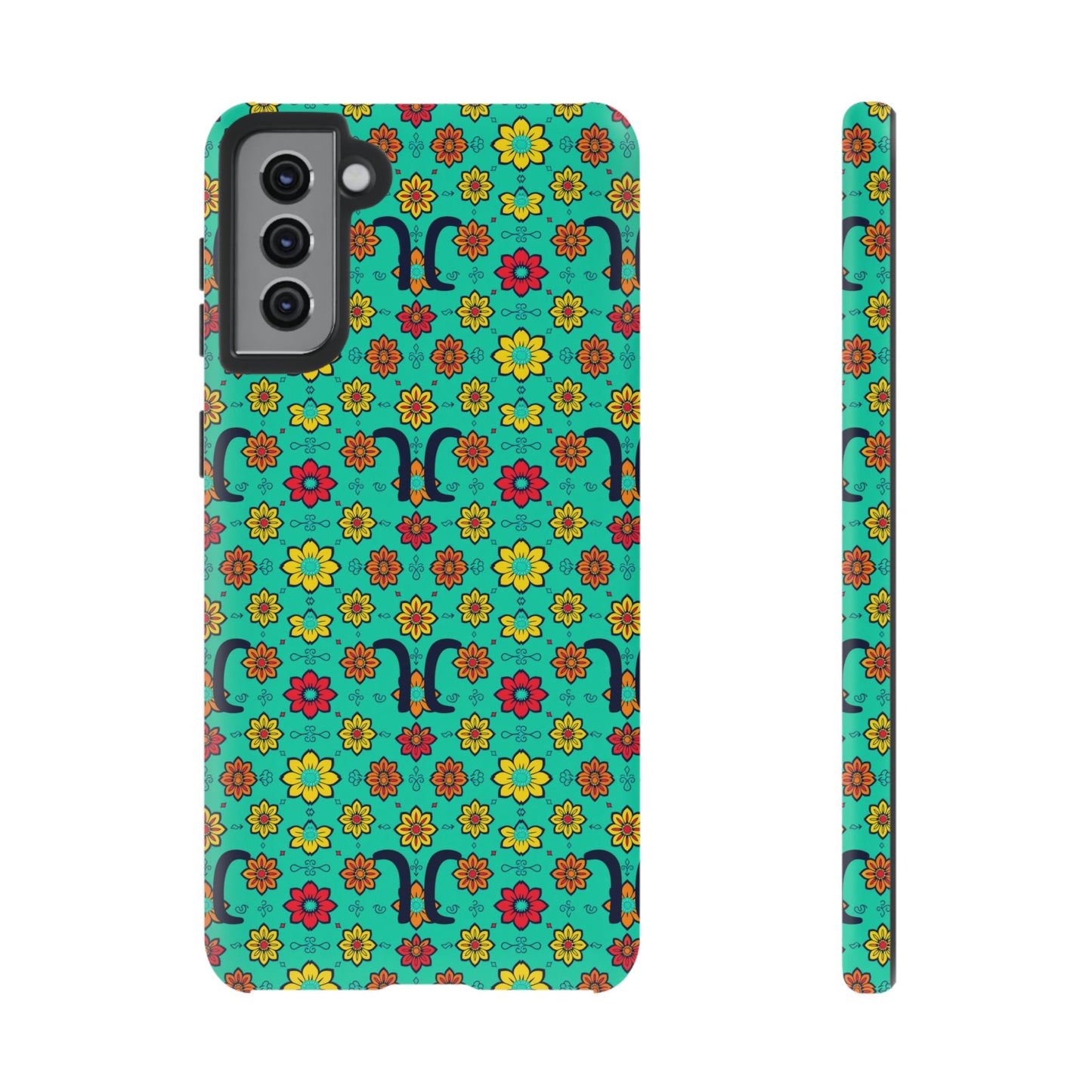 Tough Cases, Aquarius, Zodiac v2, Flower Pattern