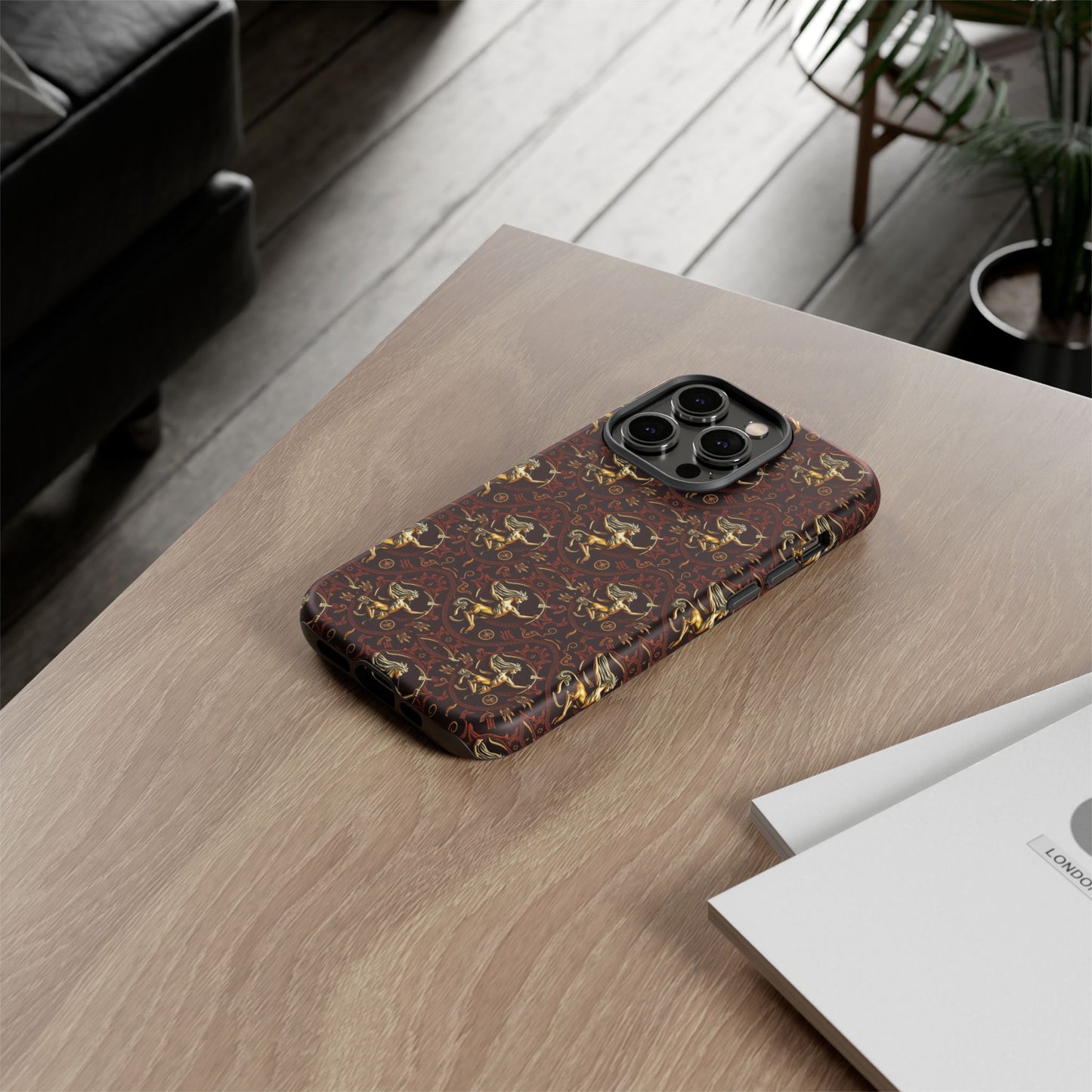 Tough Cases, Sagittarius, Zodiac, Metal Pattern