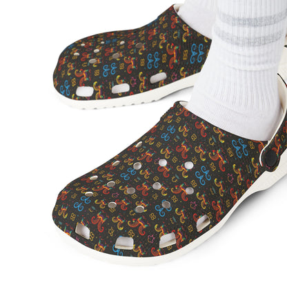 EVA Foam Rubber Shoes, (AOP), Aries, Zodiac v1, Pattern